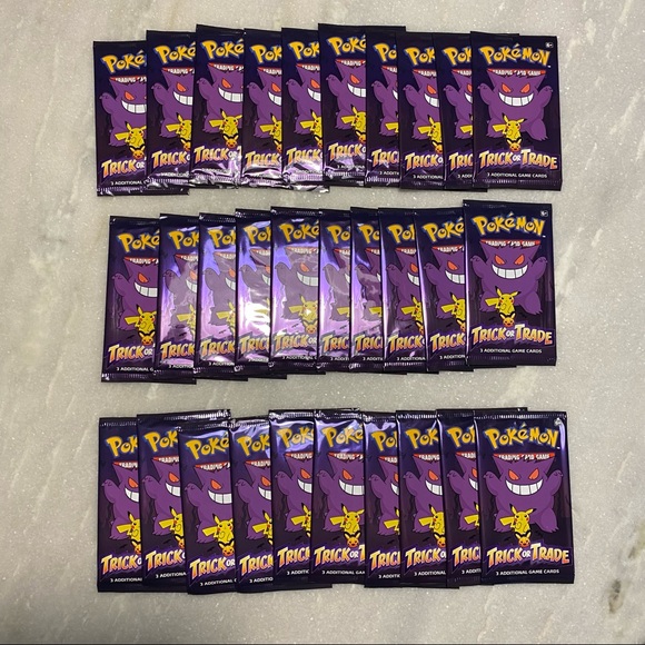 Pokemon Other - 30 Mini Booster Packs from Trick or Trade cards!